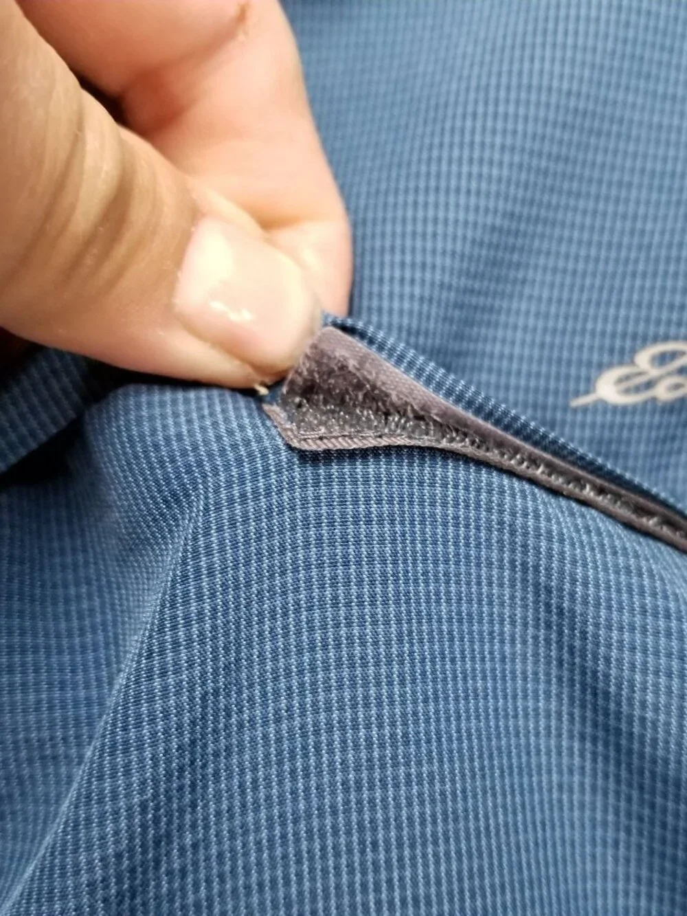 Eddie Bauer Shirt Womens XL Blue Long Sleeve Roll Tab Button Up Vented Mesh - Picture 3 of 9